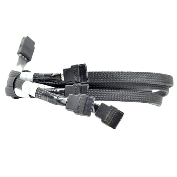 Kabel CBL-00058-02-A-R A Adaptec Mini SAS SFF-8087 auf 4x SATA 1m – Bild 3