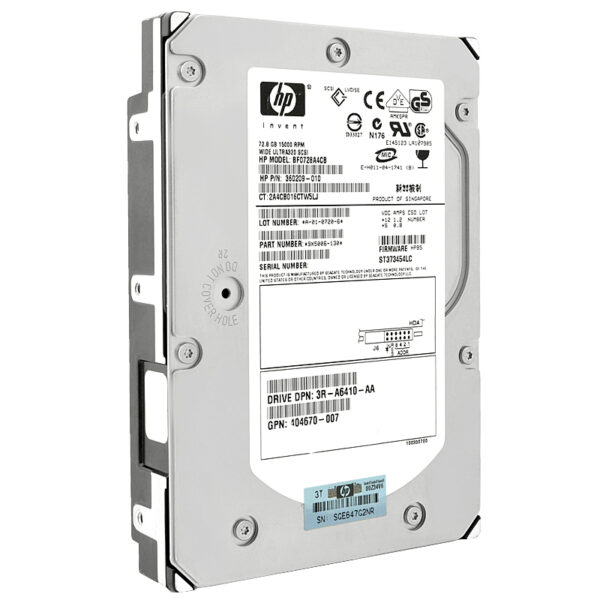 Festplatte HP BF0728A4CB 72GB 15000RPM 80PIN 3,5" Zoll – Bild 2