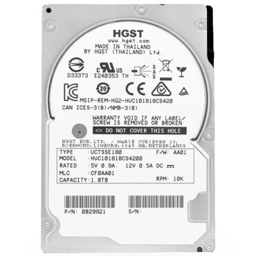 Festplatte HGST HUC101818CS4200 1.8TB Sas III 10 000Rpm 128Mb Cache 2.5" Zoll