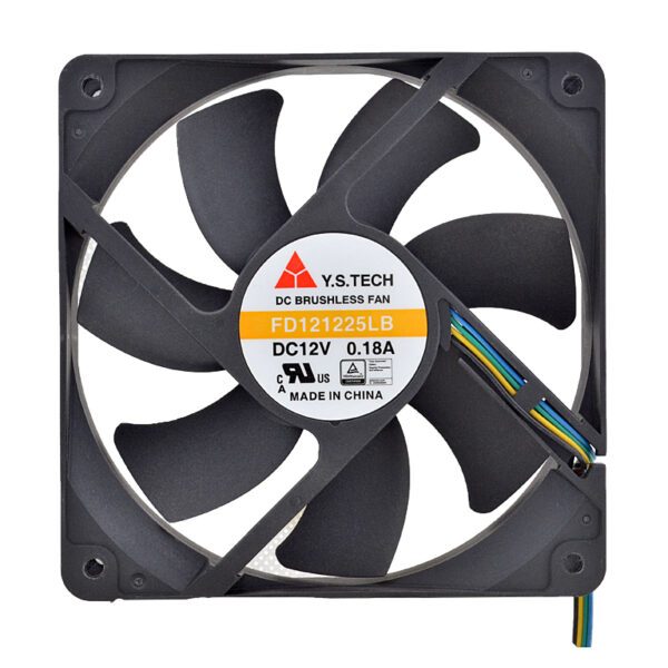 Lüfter Y.S.TECH FD121225LB 120 mm 4 Pin 12V 0,18 A