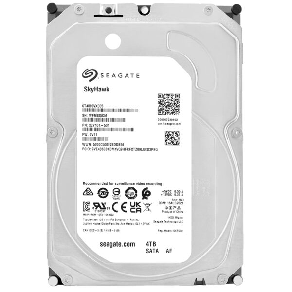 Seagate SkyHawk ST4000VX005 4TB 64MB Cache 5900Rpm Sata III 3,5'' Zoll