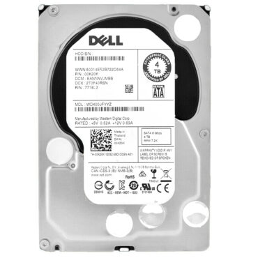 Festplatte Dell 4TB WD4000FYYZ 64Mb 7200Rpm Sata III 3,5" Zoll 00K20K