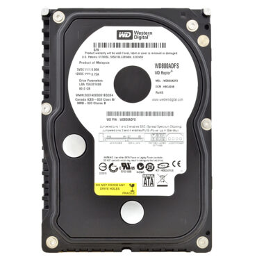Western Digital 80GB WD800ADFS 10000RPM 16MB Sata II 3,5" Zoll