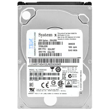 Festplatte IBM AL13SEB300 300GB 10000RPM 64Mb Sas II 2.5'' Zoll 00AJ100