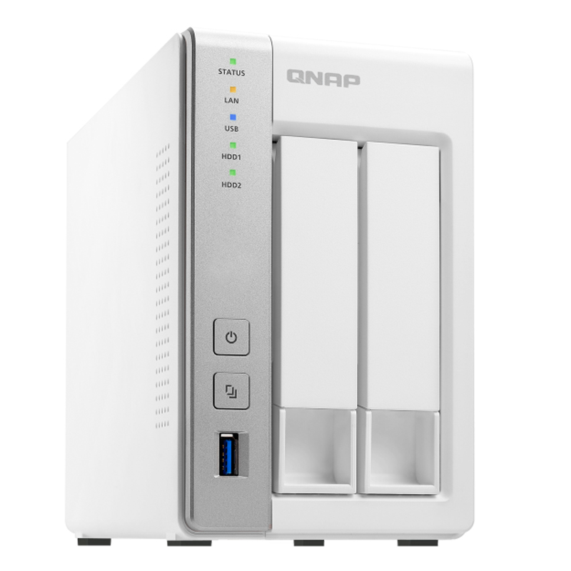 Qnap TS-231P Dual Core 1.4GHz 1GB DDR3 RAM 2x Bay NAS System – Bild 2