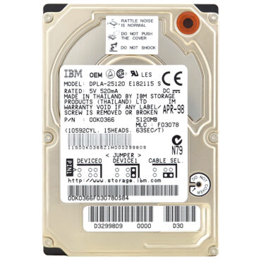 Festplatte IBM DPLA-25120 5120 MB 4900Rpm IDE/ATA 2,5''
