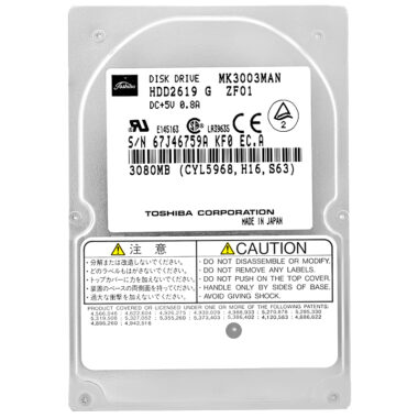 Festplatte Toshiba MK3003MAN 3.08 GB  4200 RPM ATA  2,5" Zoll