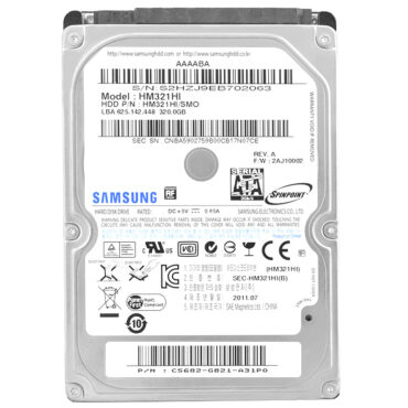 Festplatte Samsung 320GB HM321HI 5400Rpm 8MB SATA II 2,5'' Zoll