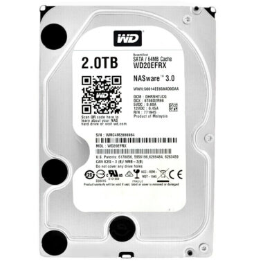 WD Red NAS 2TB WD20EFRX Rec SATA III 64Mb 5400Rpm 3,5" Zoll