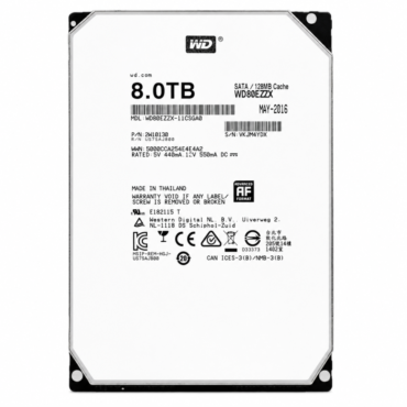 Western Digital 8TB WD80EZZX SATA 6Gb/s 128MB 5400 rpm 3.5"