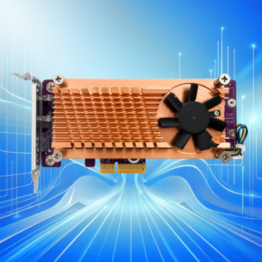 QNAP QM2-2P-344 Dual M.2 22110/2280 PCIe NVMe SSD expansion card PCIe Gen3 x4 Low-profile