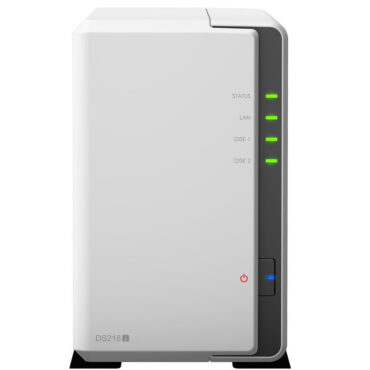 Synology Diskstation DS218j 2 Baie Nas DDR3 512MB Dual-Core 1,3 GHZ El