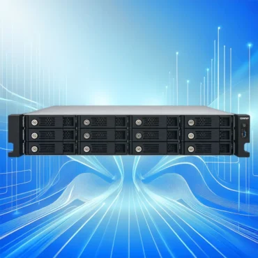 QNAP TS-1269U-RP 12-Bay 2U Rackmount-NAS, Intel Atom Dual-Core 2,13 GHz, 2 GB DDR3, SATA – ohne Festplatten, mit einem Netzteil, zweites Netzteil fehlt